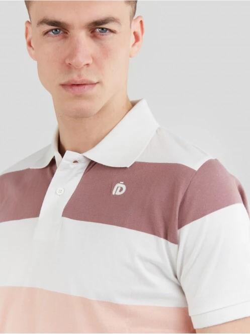Fundango Incognito Stripe Poloshirt for men in white 5