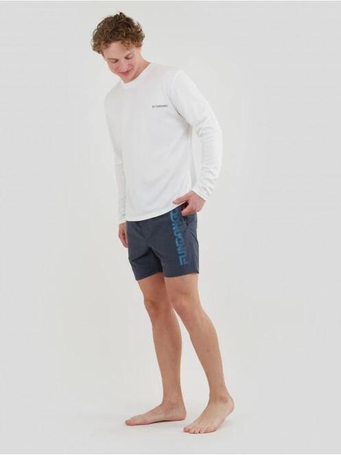 Fundango Maurice Long Rashguard for men in white 4
