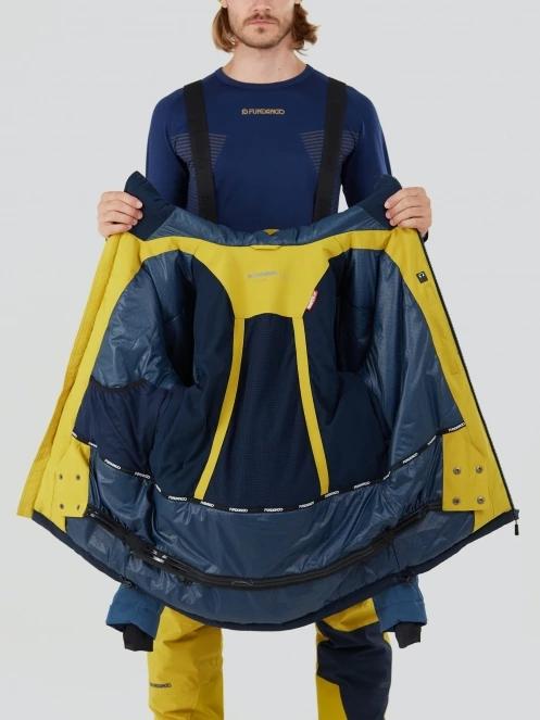 Fundango Privet Allmountain Jacket for men in yellow 5