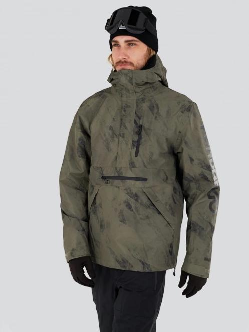 Fundango Tilbury ECO Logo Anorak for men in green 2