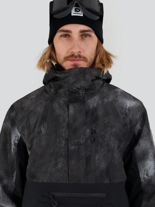 Fundango Tilbury ECO Logo Anorak for men in black 6