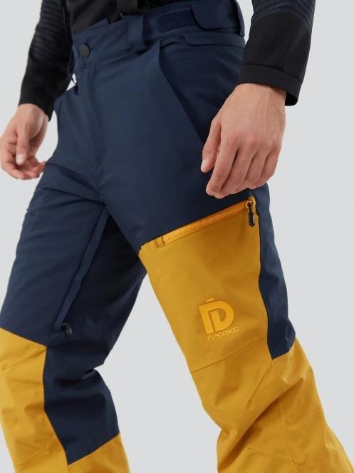 Fundango Teak Colourblock Pants for men in yellow 7