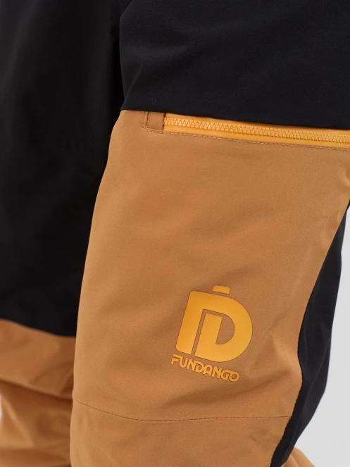 Fundango Teak Colourblock Pants for men in brown 4