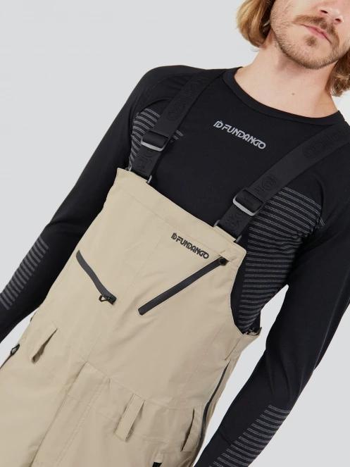 Fundango Benton 3L Bib Pants for men in sand 6