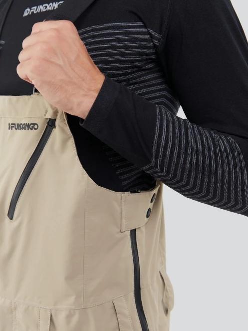 Fundango Benton 3L Bib Pants for men in sand 7