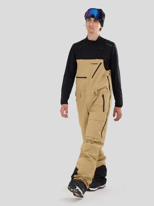 Fundango Benton ECO 3L Bib Pants in sand 5