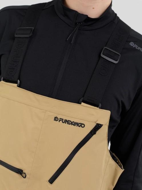 Fundango Benton ECO 3L Bib Pants in sand 6