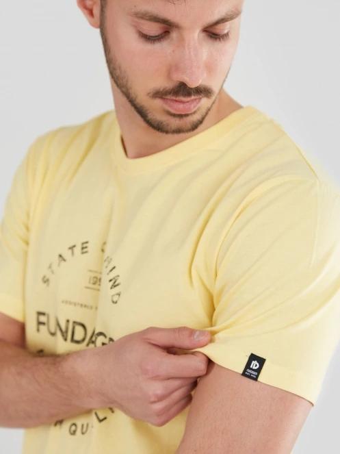 Fundango Basic-T Logo 04 for men in yellow 6