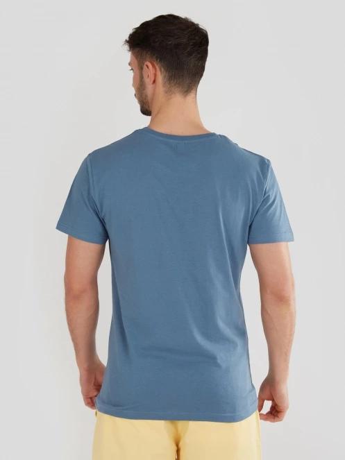 Fundango Basic-T Logo 04 for men in blue 3