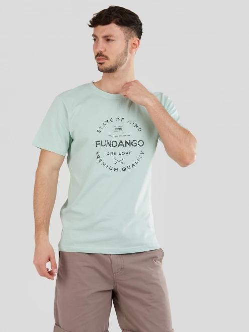 Fundango Basic-T Logo 04 for men in light blue 2