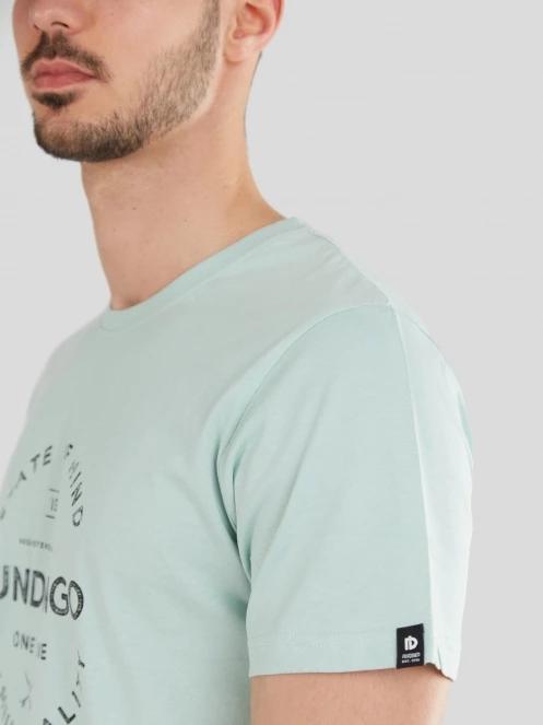 Fundango Basic-T Logo 04 for men in light blue 6