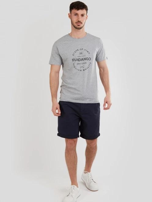 Fundango Basic-T Logo 04 for men in grey 4