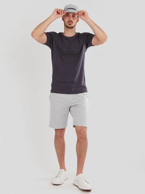 Fundango Basic-T Logo 04 for men in grey 4
