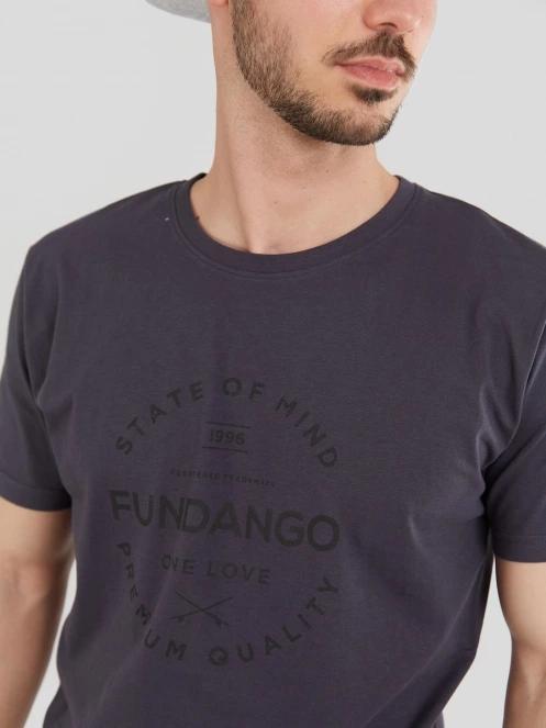 Fundango Basic-T Logo 04 for men in grey 7