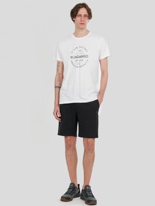 Fundango Basic-T Logo 04 for men in white 4