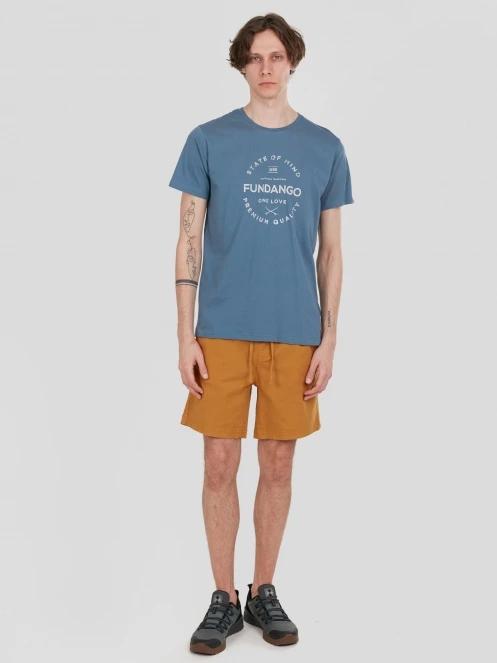 Fundango Basic-T Logo 04 for men in blue 4