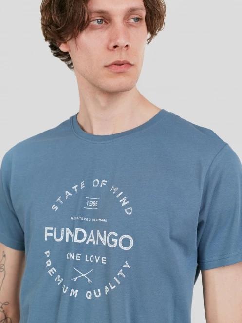 Fundango Basic-T Logo 04 for men in blue 5