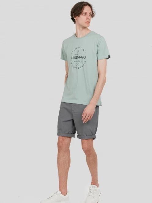 Fundango Basic-T Logo 04 for men in green 4