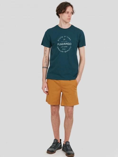 Fundango Basic-T Logo 04 for men in green 4