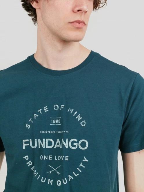 Fundango Basic-T Logo 04 for men in green 5