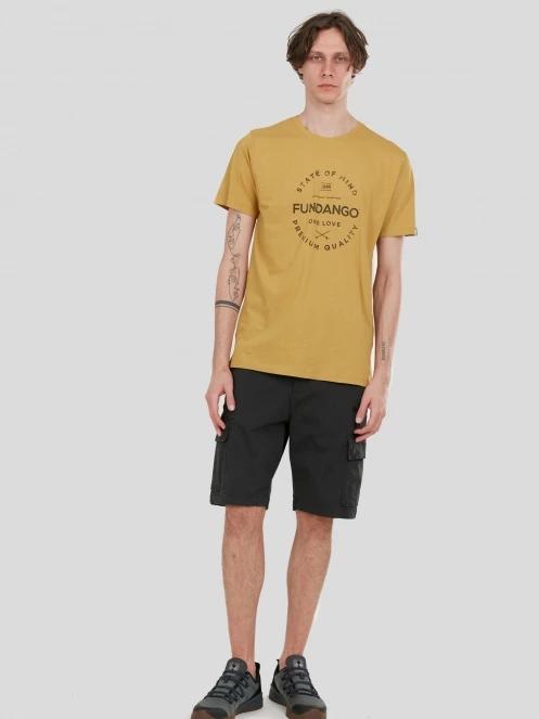 Fundango Basic-T Logo 04 for men in oliv 4