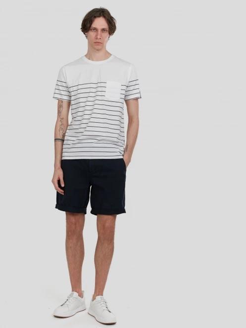 Fundango Jaggy Pocket T-shirt for men in white 4