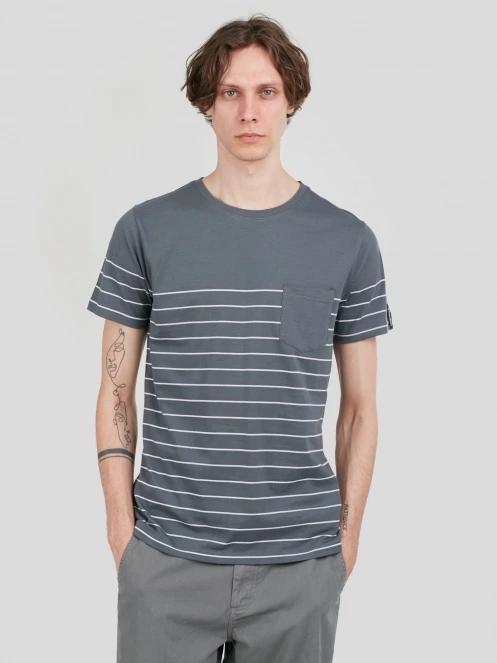 Fundango Jaggy Pocket T-shirt for men in grey 2