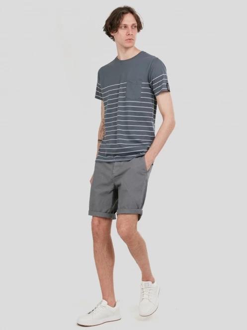 Fundango Jaggy Pocket T-shirt for men in grey 4