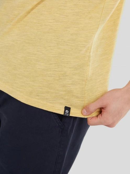 Fundango Jaggy Structured T-Shirt for men in yellow 6
