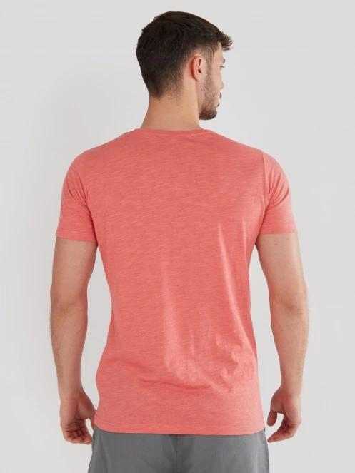 Fundango Jaggy Structured T-Shirt for men in red 3