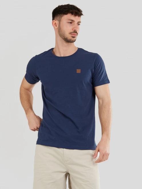 Fundango Jaggy Structured T-Shirt for men in dark blue 2