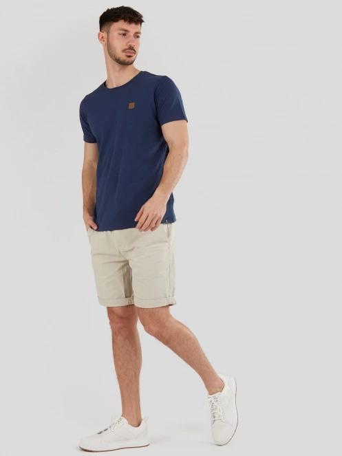 Fundango Jaggy Structured T-Shirt for men in dark blue 4
