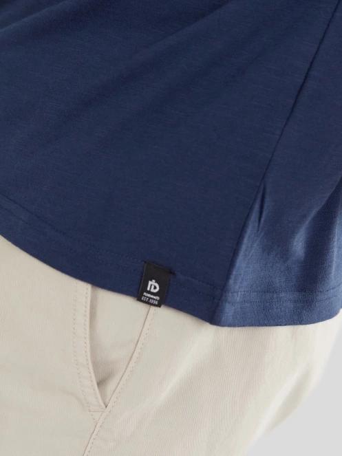 Fundango Jaggy Structured T-Shirt for men in dark blue 6
