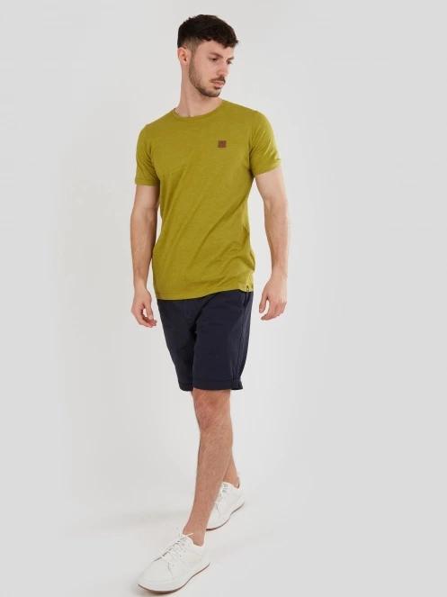 Fundango Jaggy Structured T-Shirt for men in green 4