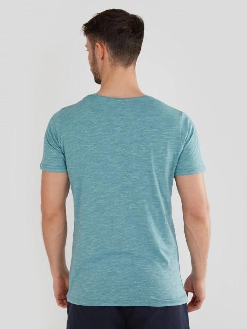 Fundango Jaggy Structured T-Shirt for men in light blue 3