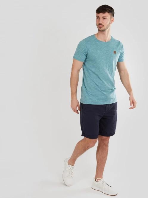 Fundango Jaggy Structured T-Shirt for men in light blue 4
