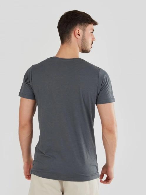 Fundango Jaggy Structured T-Shirt for men in grey 3
