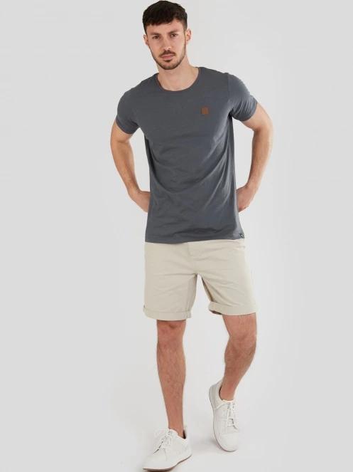 Fundango Jaggy Structured T-Shirt for men in grey 4