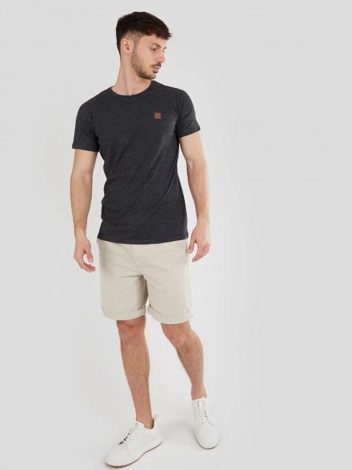 Fundango Jaggy Structured T-Shirt for men in black 4