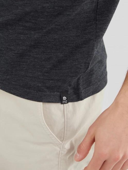 Fundango Jaggy Structured T-Shirt for men in black 6