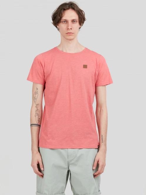 Fundango Jaggy Structured T-shirt for men in pink 2