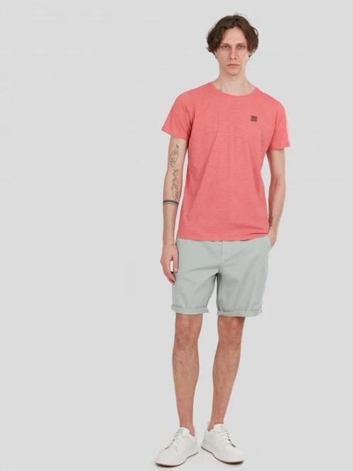 Fundango Jaggy Structured T-shirt for men in pink 4