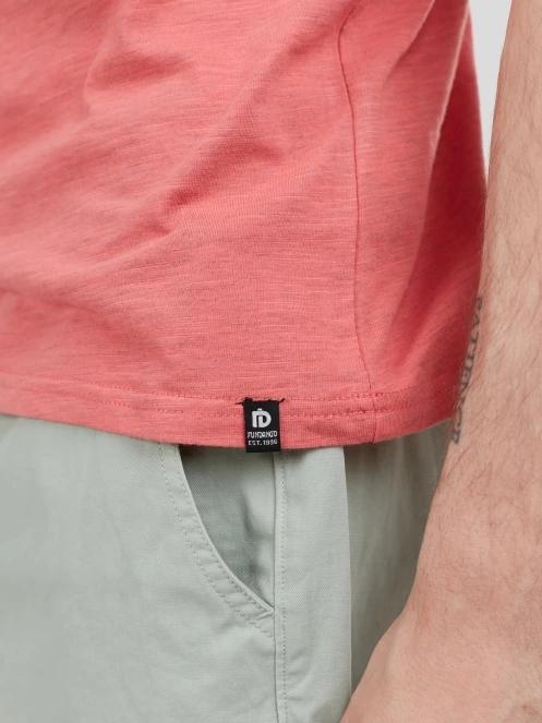 Fundango Jaggy Structured T-shirt for men in pink 6
