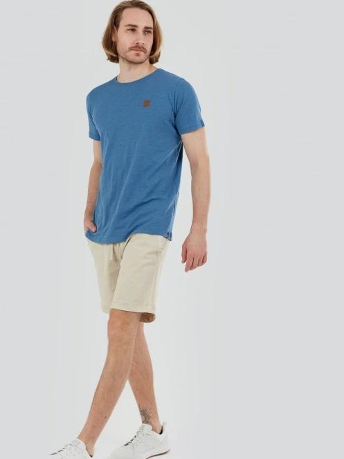 Fundango Jaggy Structured T-shirt for men in blue 4