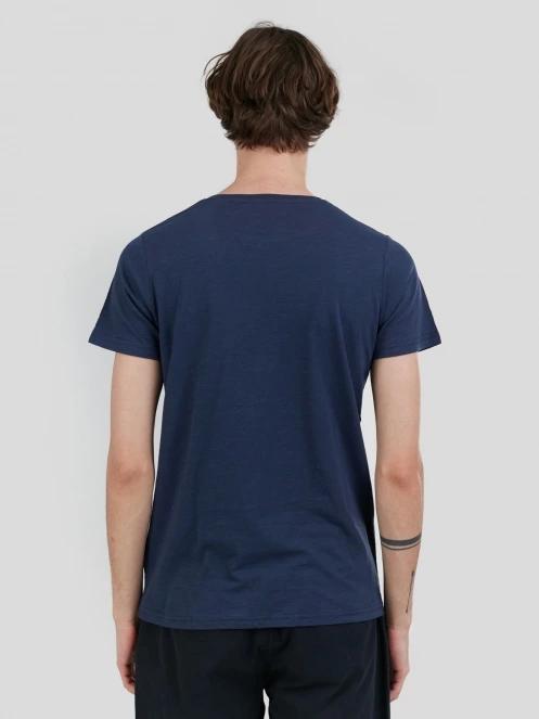 Fundango Jaggy Structured T-shirt for men in dark blue 3