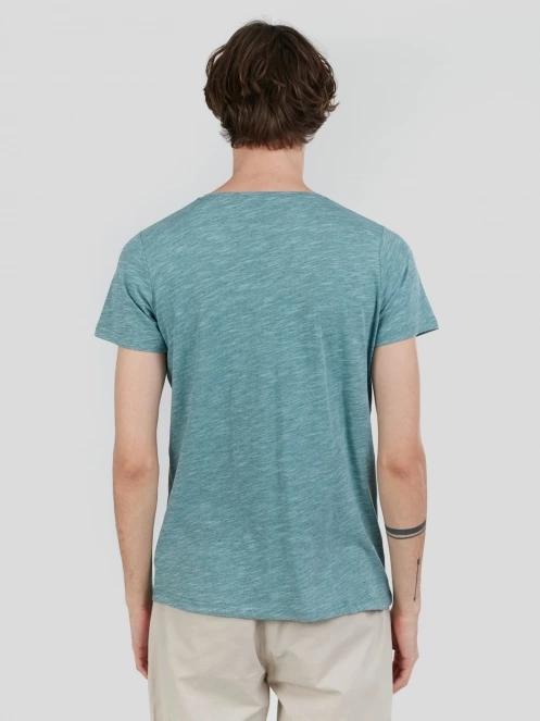 Fundango Jaggy Structured T-shirt for men in light blue 3