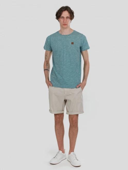 Fundango Jaggy Structured T-shirt for men in light blue 4