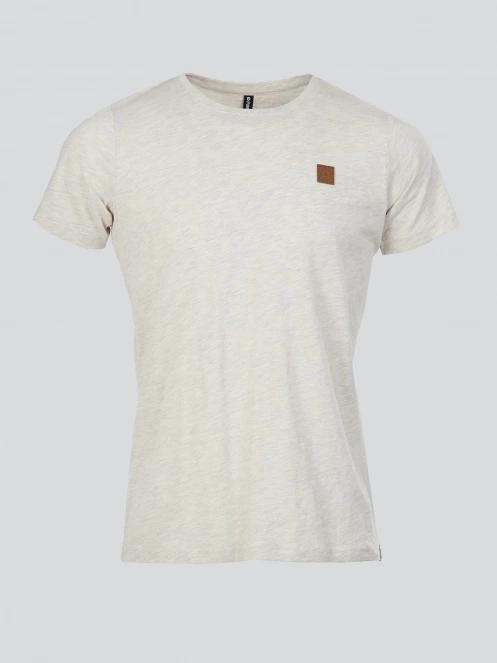 Fundango Jaggy Structured T-shirt for men in sand 7