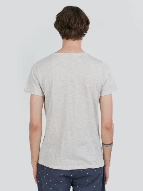 Fundango Jaggy Structured T-shirt for men in sand 3