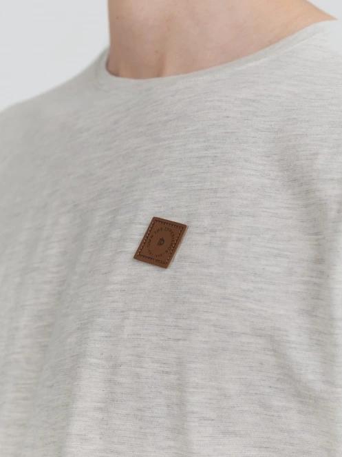 Fundango Jaggy Structured T-shirt for men in sand 5
